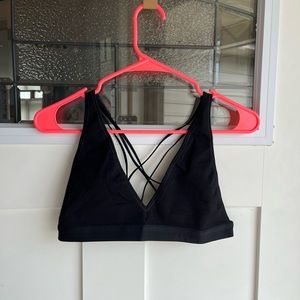 LULULEMON black strappy bralette